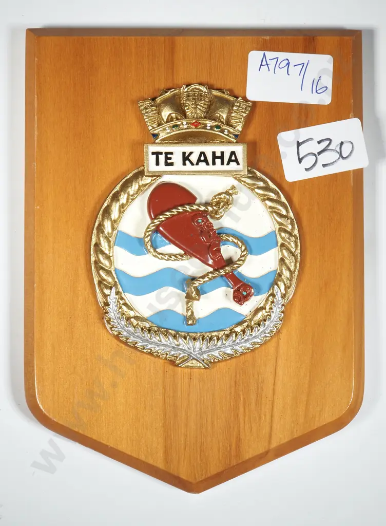 HMNZS Te Kaha Wall Hanging Plaque  Image 1++