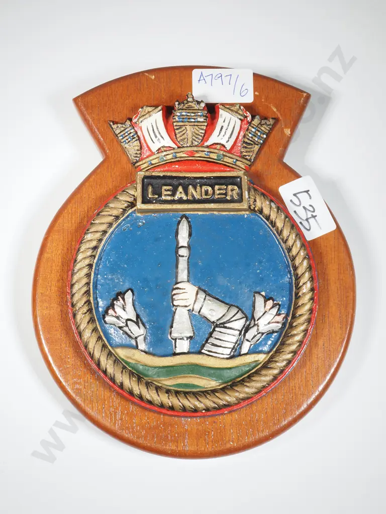 HMNZS Leander Wall Hanging Plaque  Image 1++