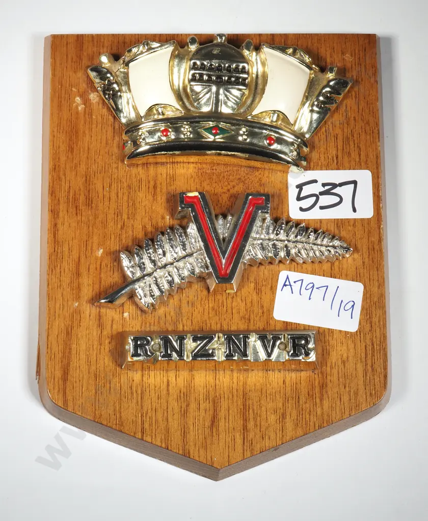RNZVR Wall Hanging Wall Plaque  Image 1++