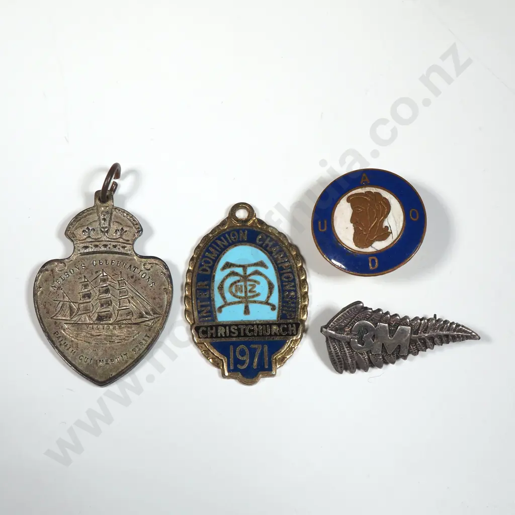 Assorted Lot of New Zealand Badges Incl Silver Fern Image 1++