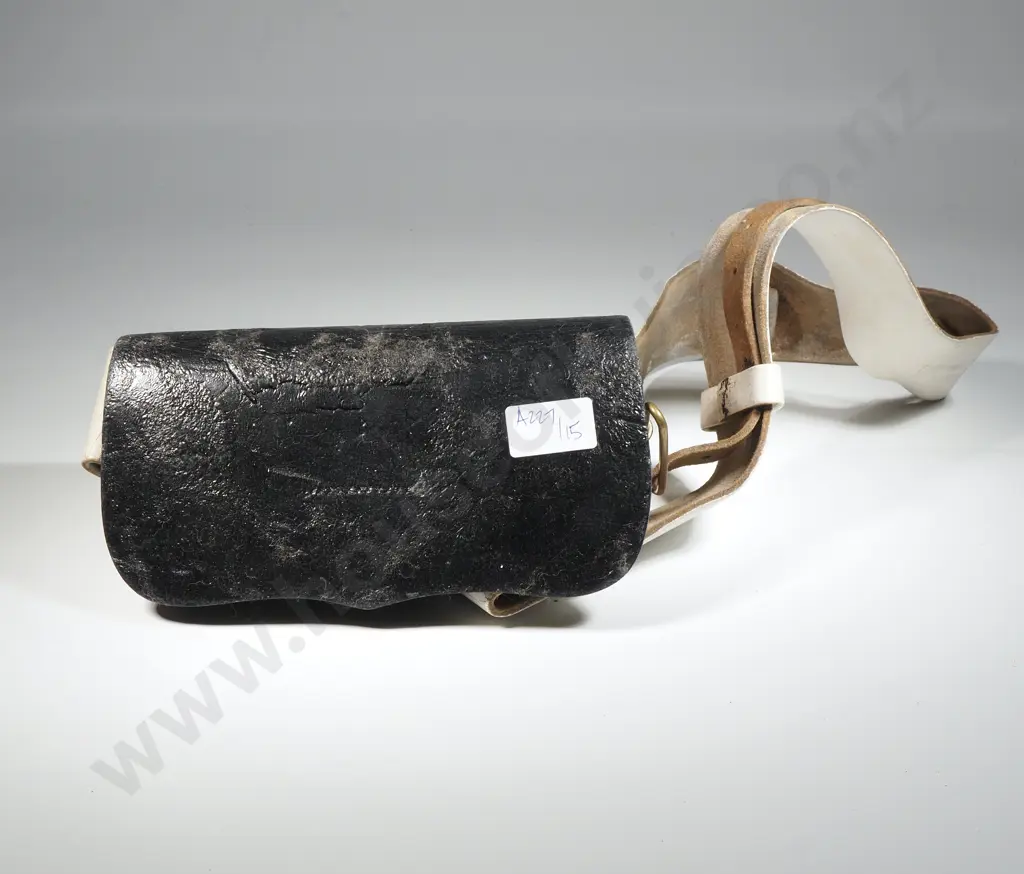 Cartridge pouch with white cross belt, All Ranks 1880's Image 1++