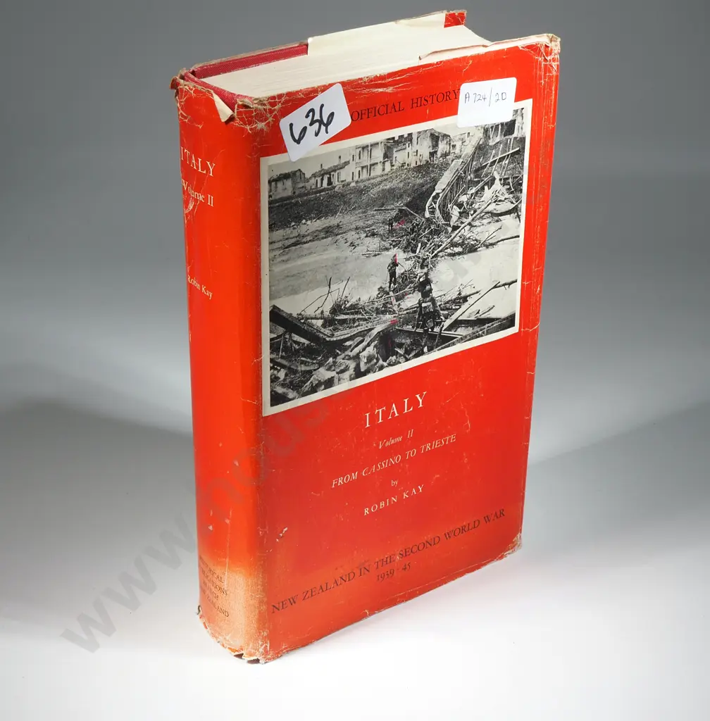 Official History Of NZ In The Second World War;  From Cassino to Trieste. By Robin Langford Kay Image 1++