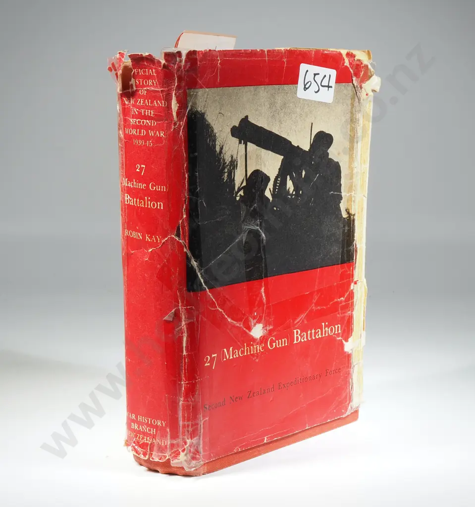 Official History of New Zealand in the Second World War; 27 (Machine Gun) Battalion. Robin Kay Image 1++