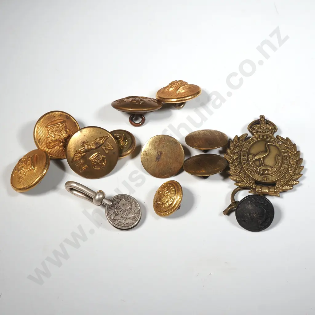 Assorted Military Items & Stg Sil Napkin Hook Image 1++