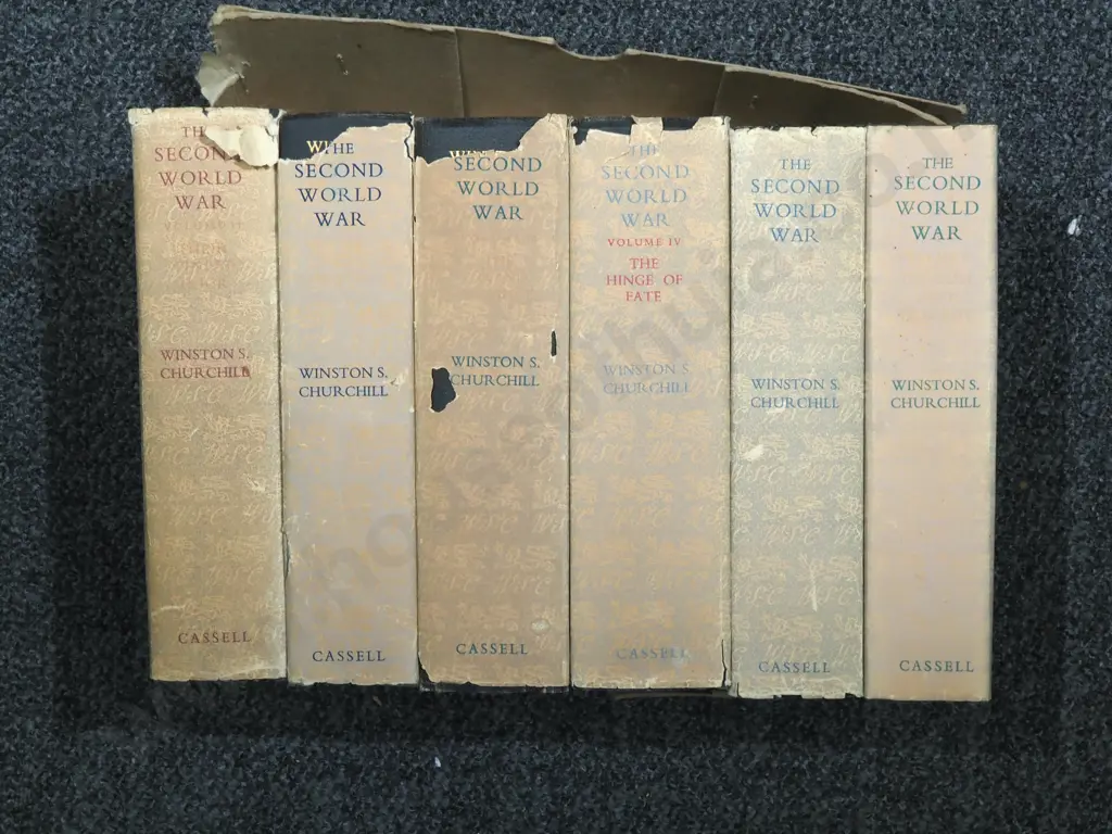 Six Volume Set - The Second World War - Winston Churchill - 1954 Edition  Image 1++