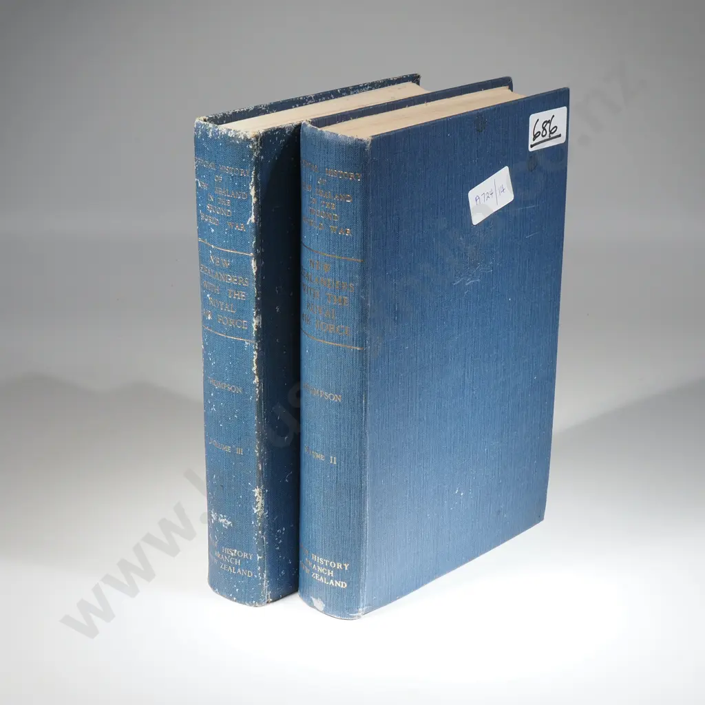 Official History Of NZ In The Second World War New Zealanders with the Royal Air Force Vol. II  & III Image 1++