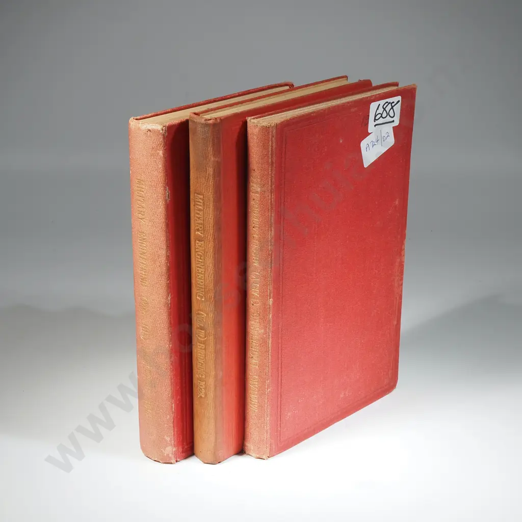 Three Books - Military Engineering (Part IIIB) Military Bridging Bridges 1914, Military (Part V). Miscellaneous 1914, Image 1++