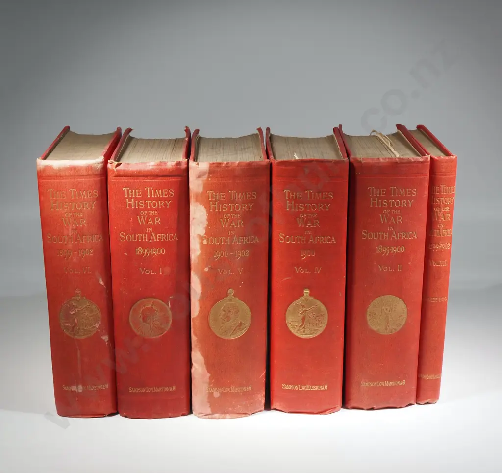 Six Volumes; The Times History of the War in South Africa 1899-1902 by Amery, L. S.; Basil Williams ; Erskine Childers Image 1++
