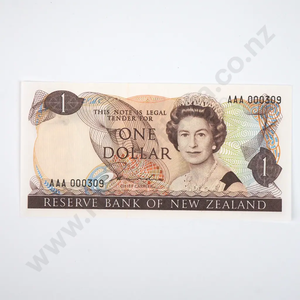 One Dollar Hardie Banknote - AAA Prefix Very Low Serial Number - UNC  Image 1++