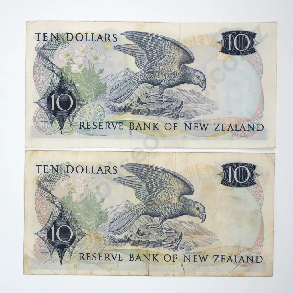 Two Ten Dollar Knight Star Banknotes - Fine Condition - Total CV $120  Image 1++