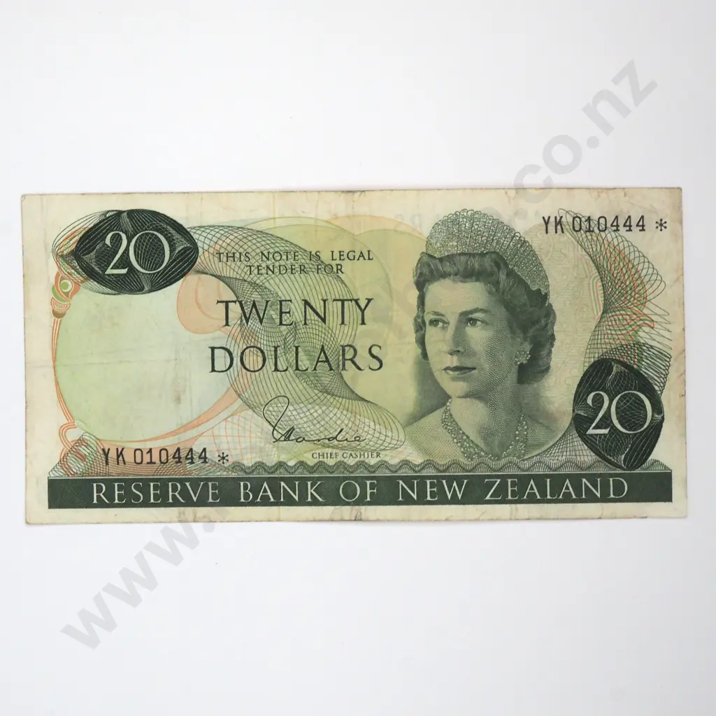 Twenty Dollar Hardie Type I Star Banknote - YK Prefix - F CV $500 Image 1++