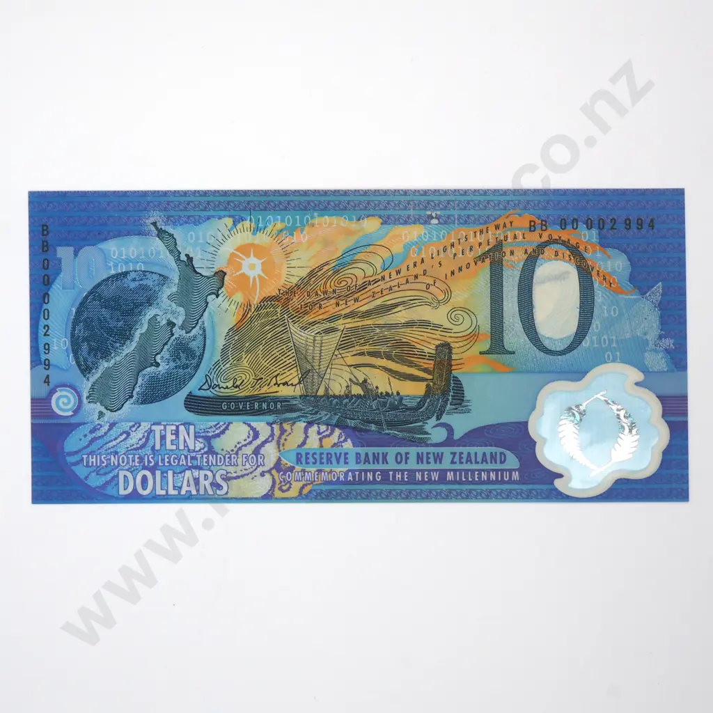 Ten Dollar Brash 2000 Banknote - BB Prefix - CV $55  Image 1++