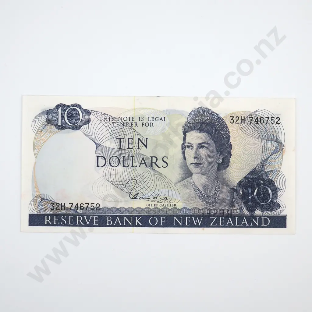 Ten Dollar Hardie Banknote w Spectacular Wet Ink Transfer Error Image 1++