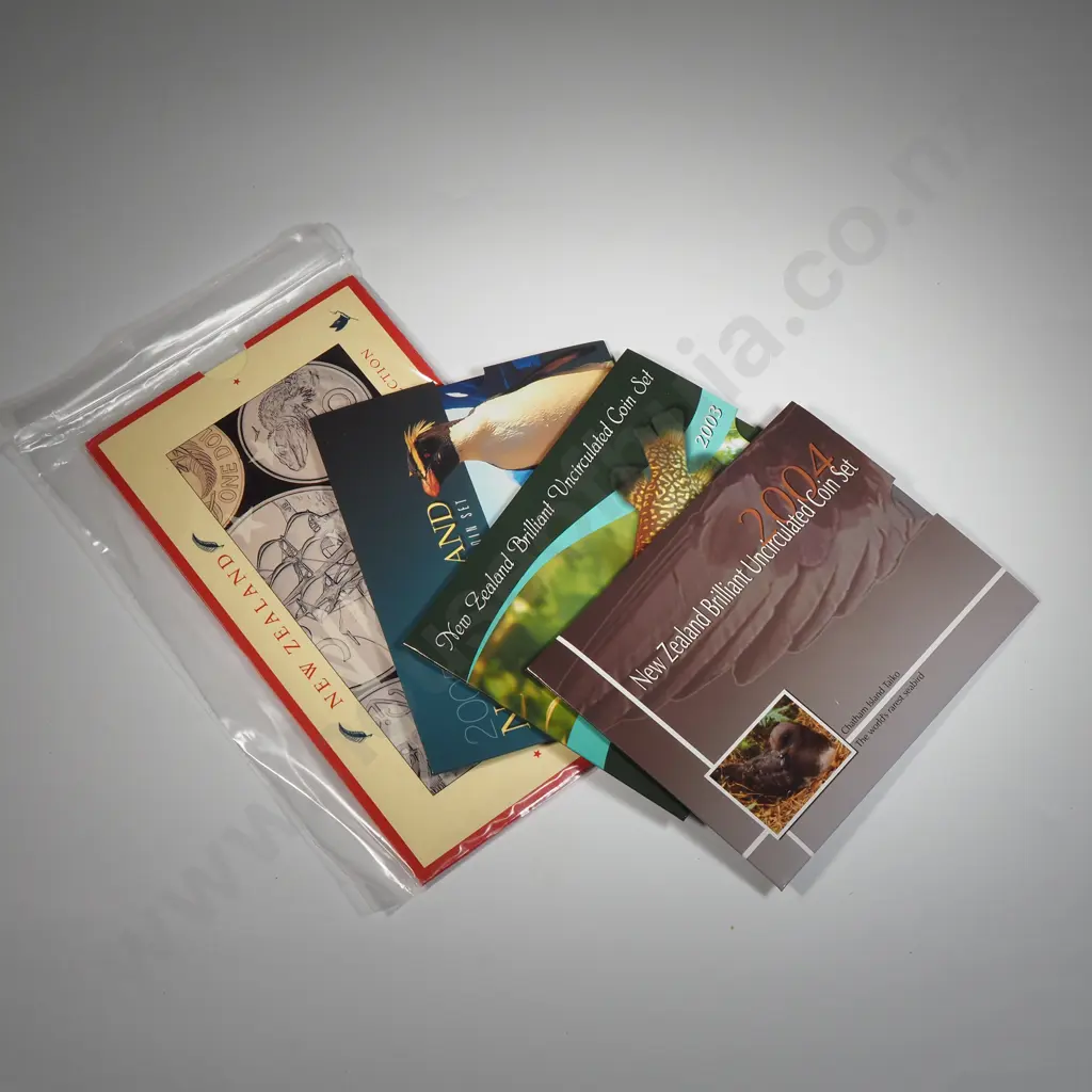 Four New Zealand UNC Coin Sets  Image 1++