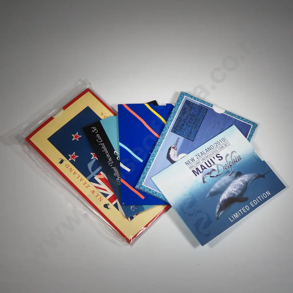 Five New Zealand UNC Coin Sets  Image 1++