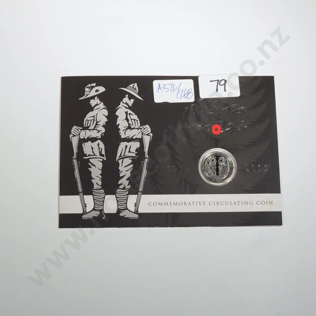 2015 UNC Fifty Cent Anzac Coin in Presentation Case  Image 1++