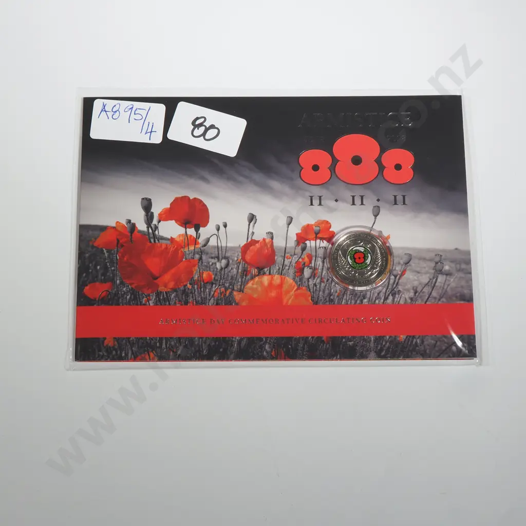 1918-2018 New Zealand UNC 50 Cent Armistice Coin Pack Image 1++