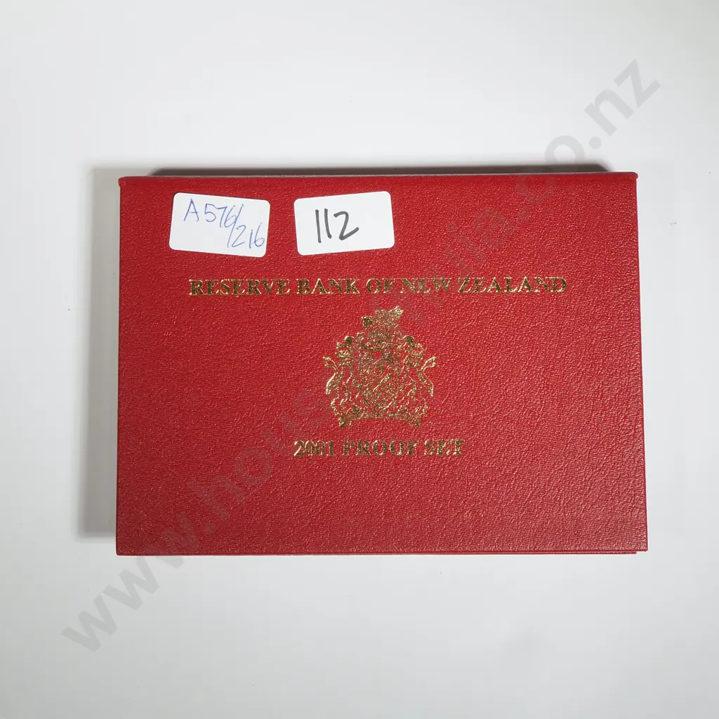 2001 New Zealand Proof Coin Set  Image 1++