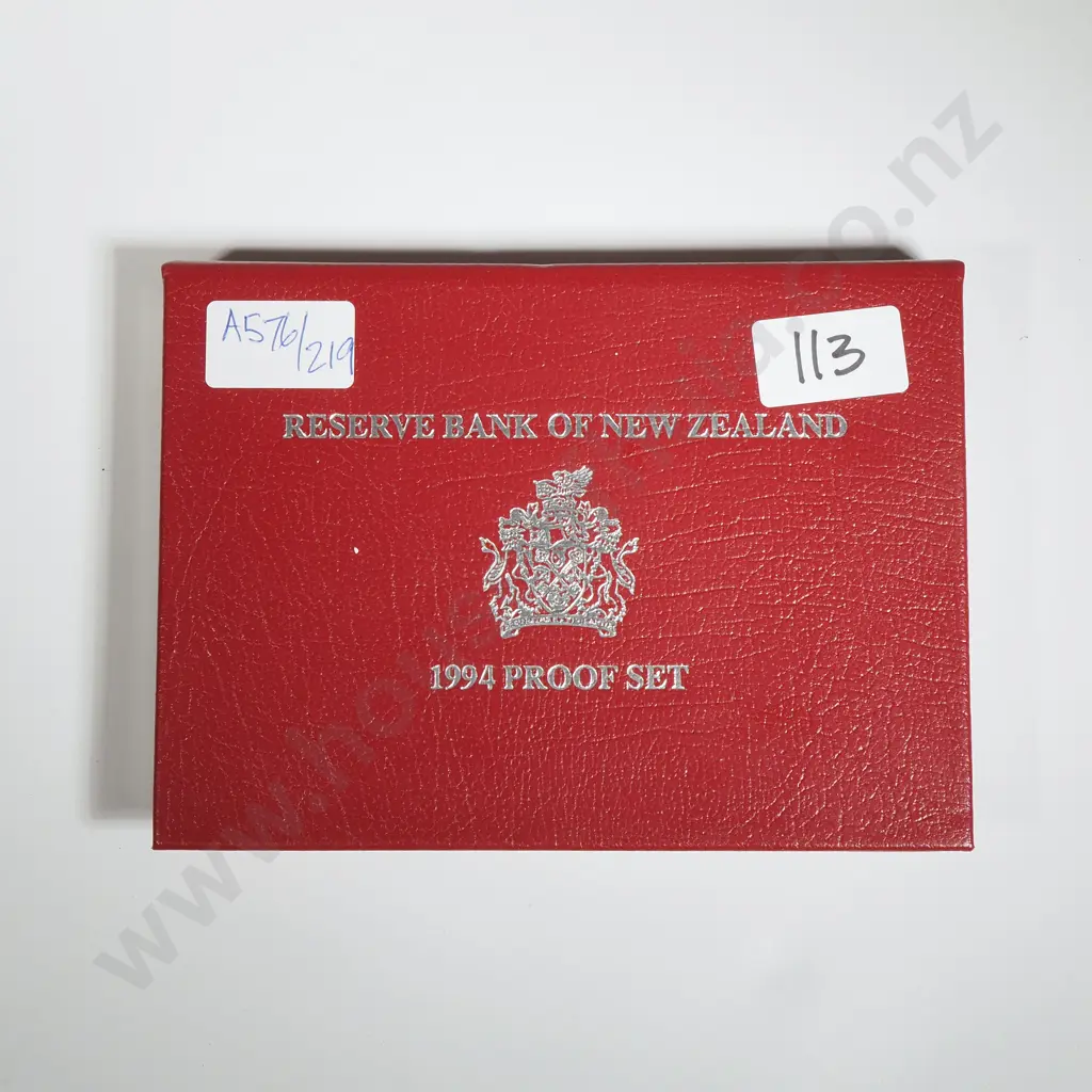 1994 New Zealand Proof Coin Set  Image 1++