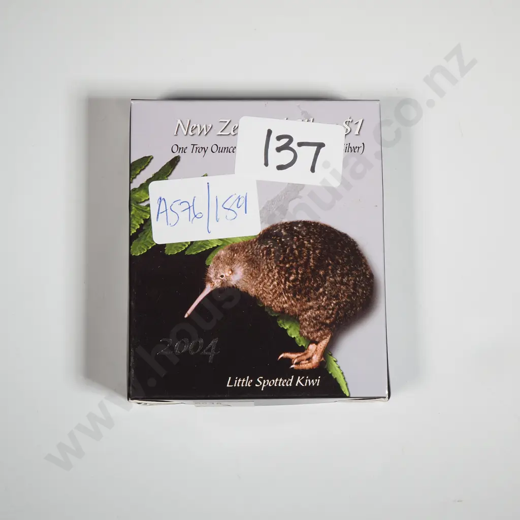 2004 New Zealand Silver Proof Dollar Coin Image 1++