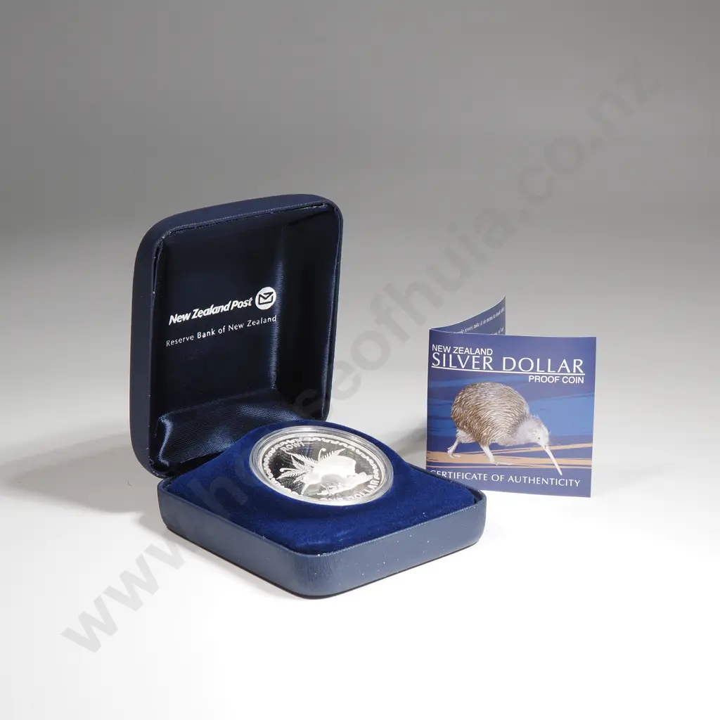 2005 New Zealand Silver Proof Dollar Coin Image 1++