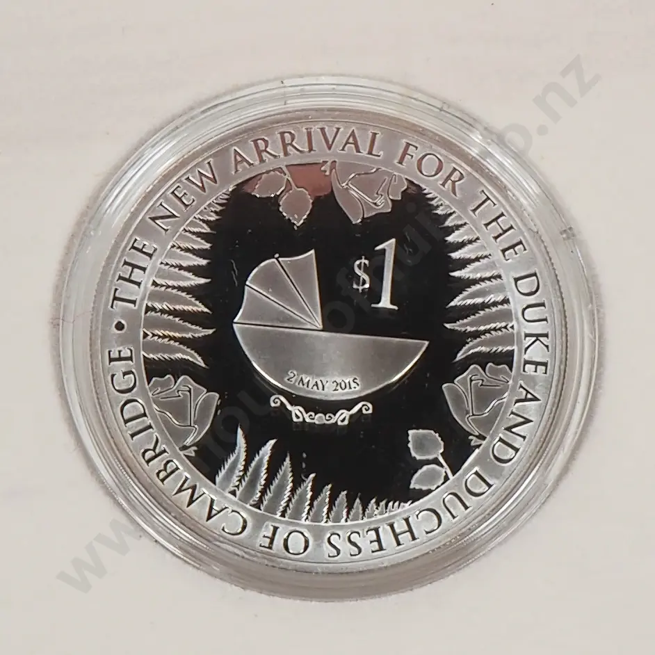 2015 New Zealand Royal Baby Silver Proof Coin  Image 1++