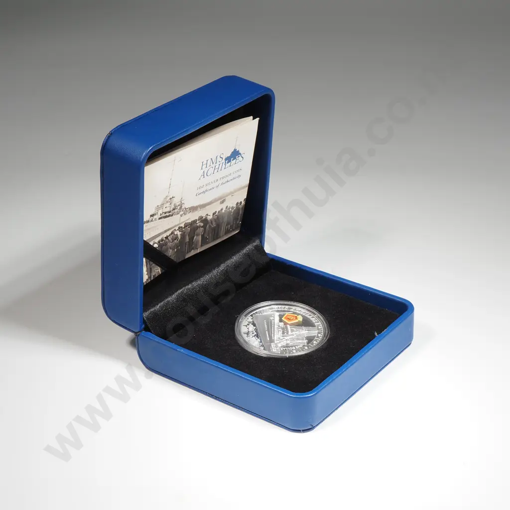 2014 New Zealand Achilles Silver Proof One Ounce Coin  Image 1++