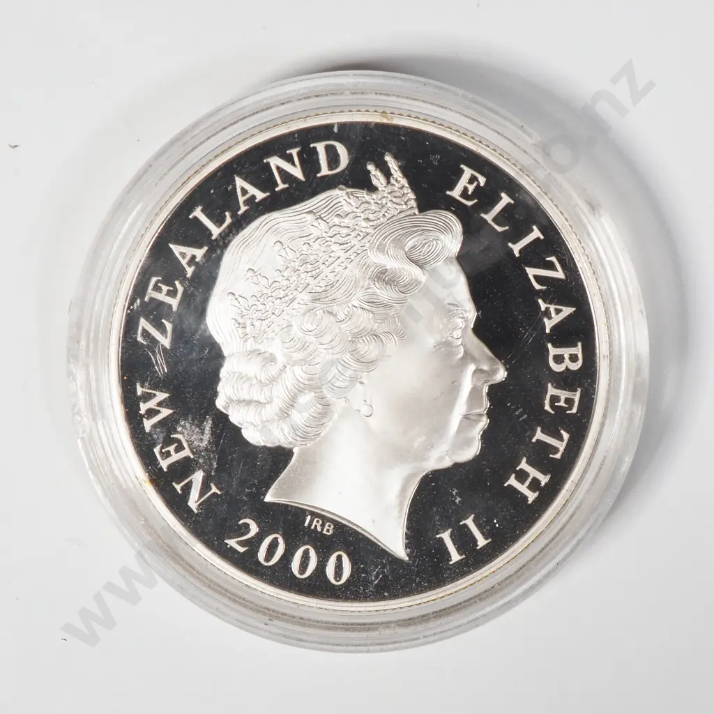 2000 New Zealand Millennium $10 Silver Proof Coin - No Case  Image 1++