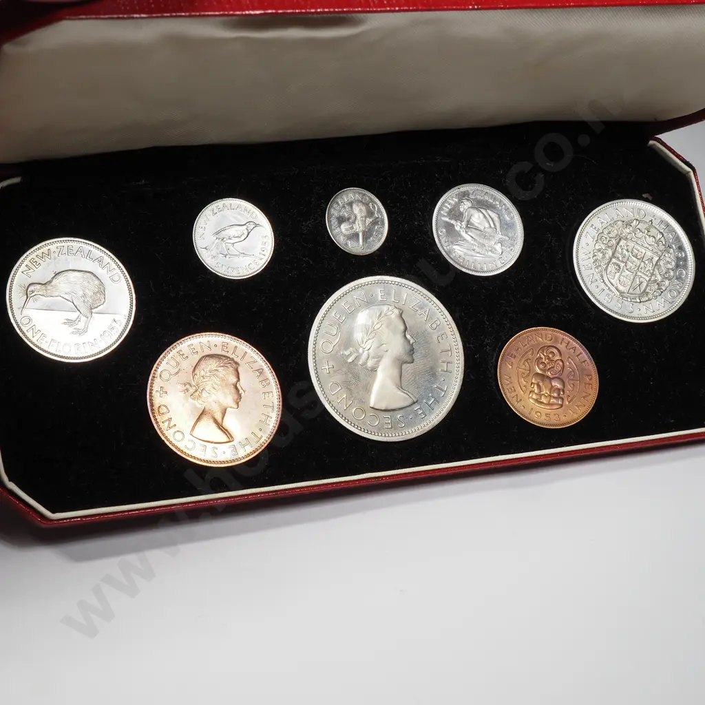 New Zealand 1953 Proof Set: CV $300 Image 1++