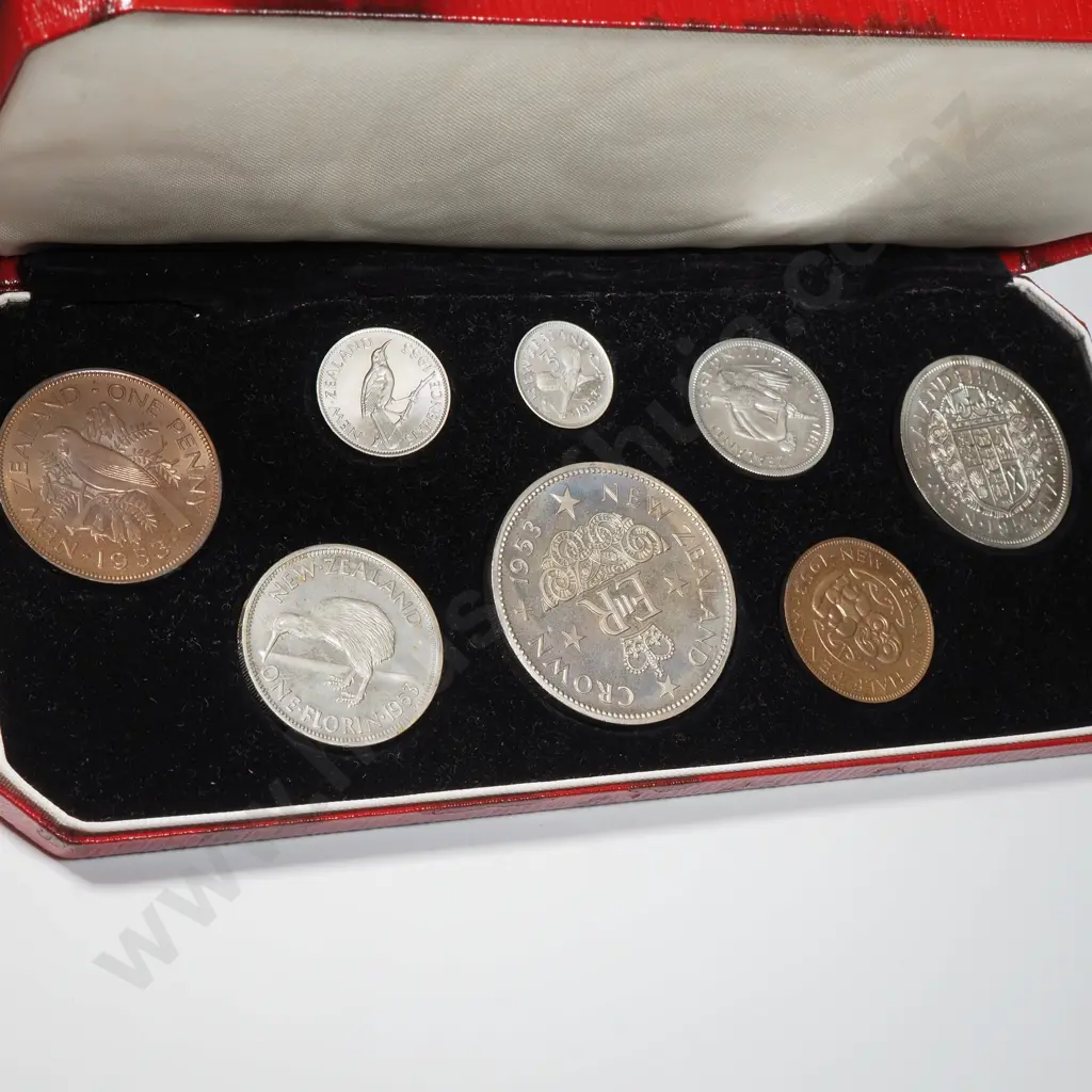 New Zealand 1953 Proof Set: CV $300 Image 1++