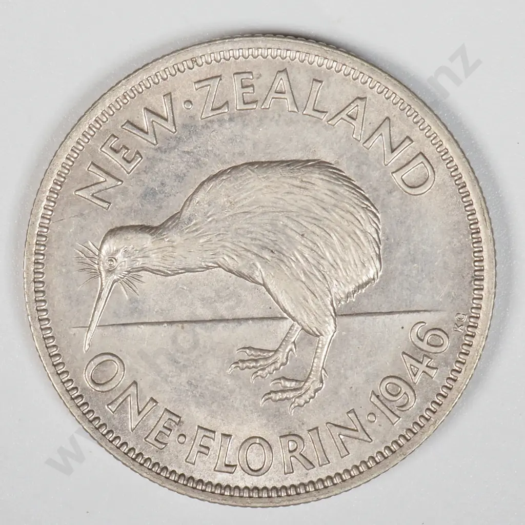 1946 New Zealand Florin - Better Grade  Image 1++