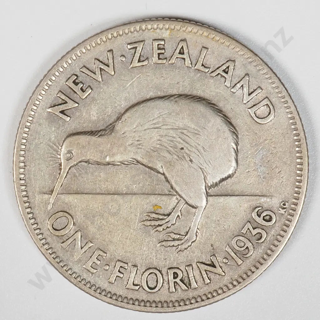 1936 New Zealand Florin  Image 1++
