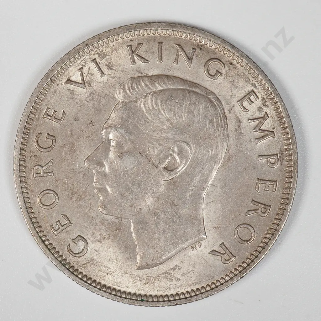 1940 New Zealand Waitangi Half Crown - Better Grade  Image 1++