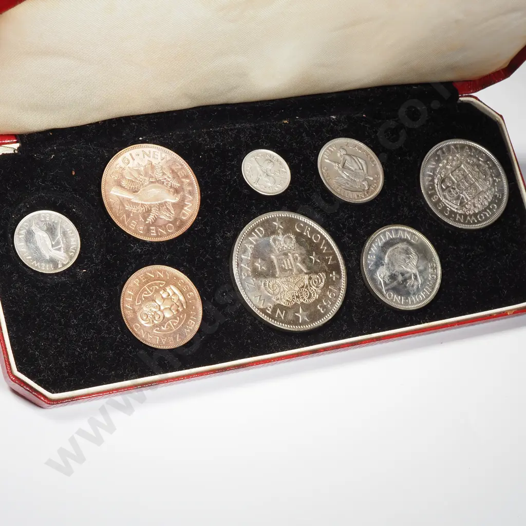 New Zealand 1953 Proof Set: CV $300 Image 1++