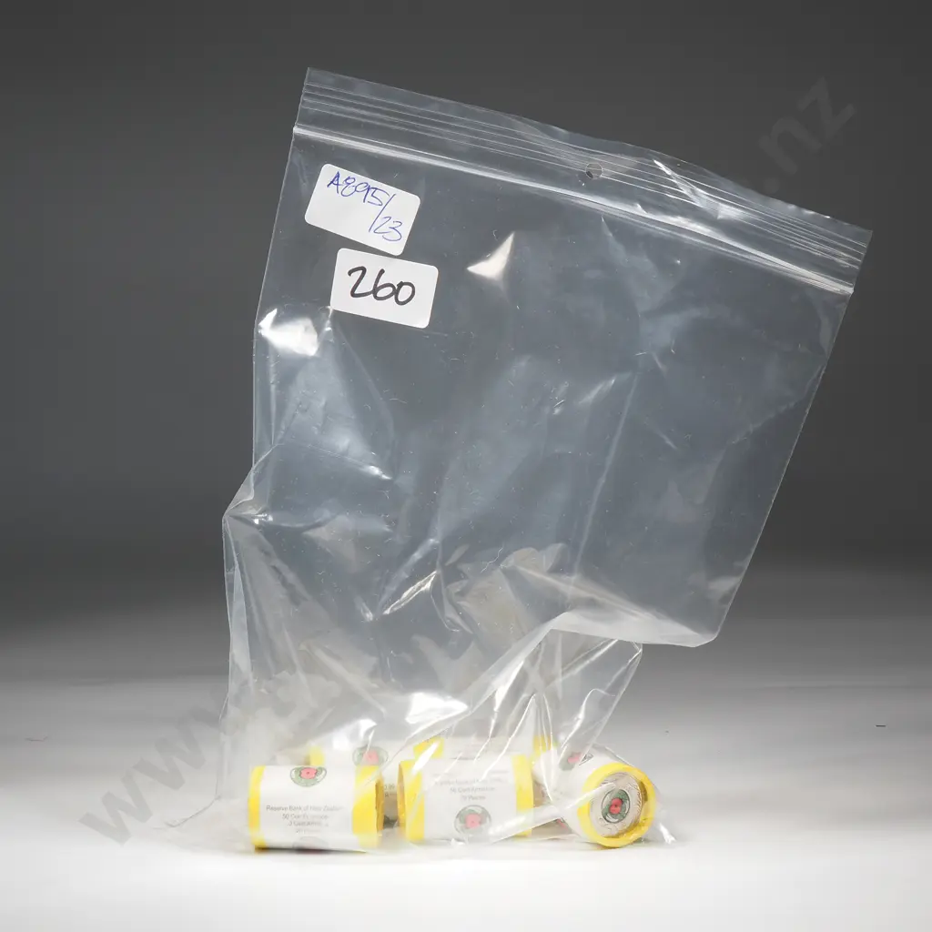 Five 2018 Armistace UNC Rolls of 50 Cent Coins  Image 1++