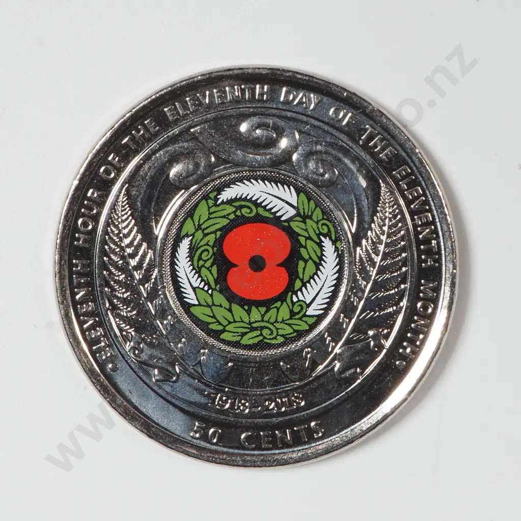 36 2018 Armistice Fifty Cent Coins & 4 2015 Anzac Fifty Cent Coins  Image 1++