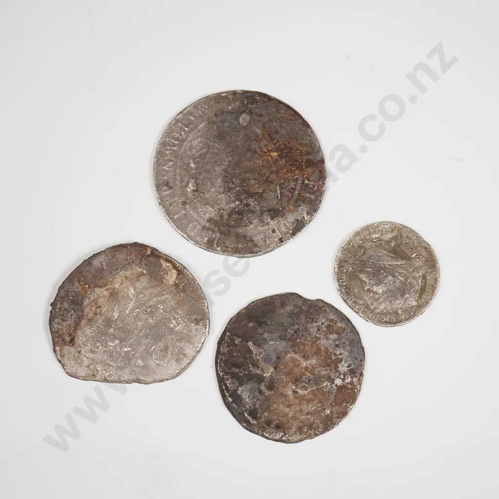Assorted Sterling Silver Shipwreck Coinage from the Elingamite - Recovered by Kelly Tarlton   Image 1++