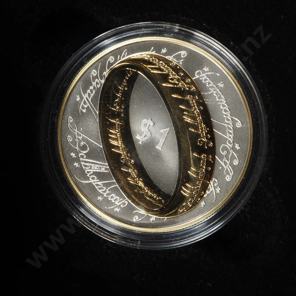 2003 Lord of the Rings Silver Proof Coin  Image 1++