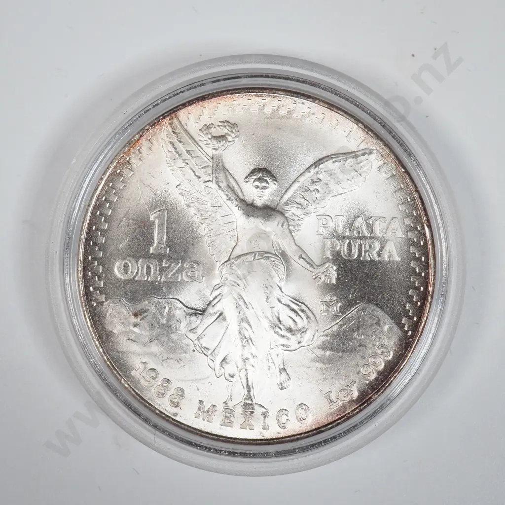 1988 Mexico Libertad One Troy Ounce Silver Bullion Coin  Image 1++