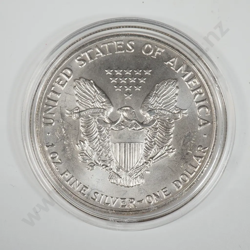 1991 United States of America One Troy Silver Ounce Bullion Coin Image 1++