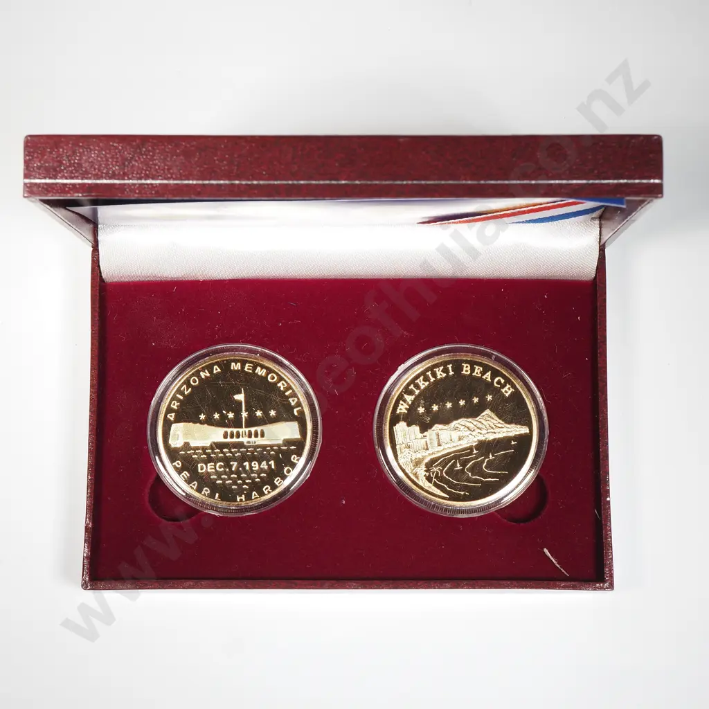 Aloha Hawaii Coin of Collection Two Coin Set  Image 1++