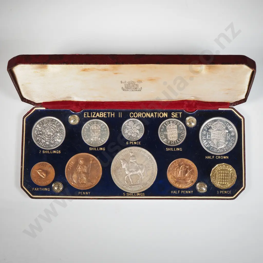 1953 United Kingdom Coronation Proof Coin Set  Image 1++
