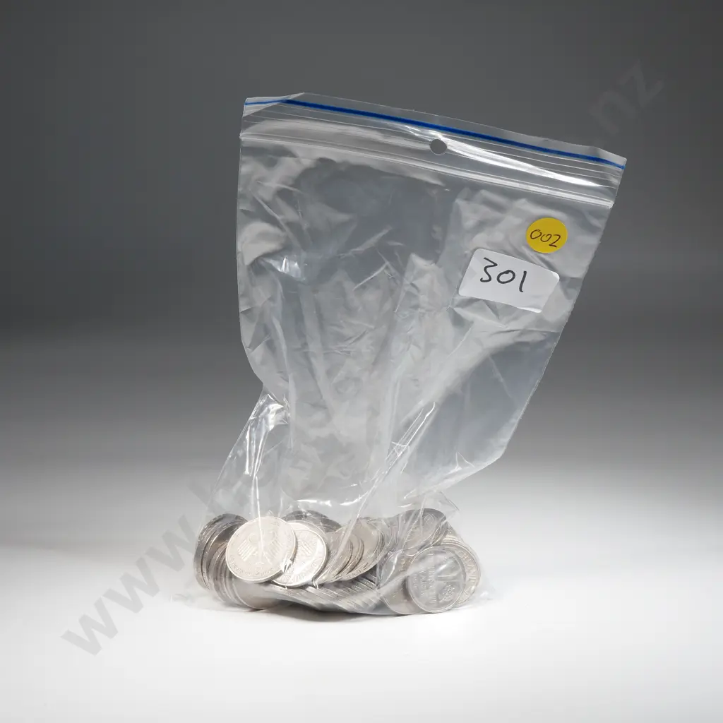 German coins, 120 Deutschemark in 1, 2 and 5 mark coins – approximate exchange rate NZD $122 Image 1++