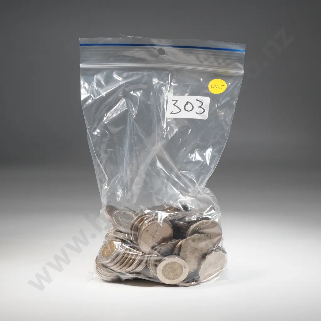 Current coins, $290 Hong Kong in $1, $2, $5 and $10 – approximate exchange rate NZD $64 Image 1++