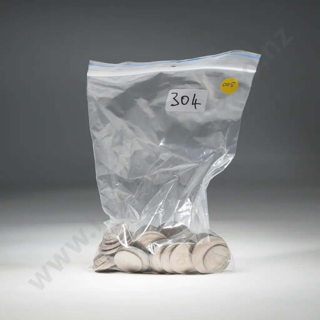 Current coins, 110 Swiss francs in ½, 1, 2 and 5 franc coins – approximate exchange rate NZD $237 Image 1++