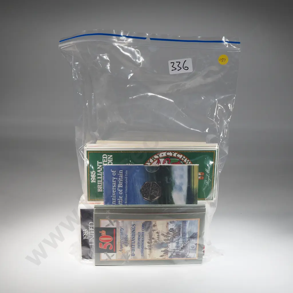 UK unc coins in presentation packs. Combined C.V. 112 pounds ( NZD $260 ) Image 1++