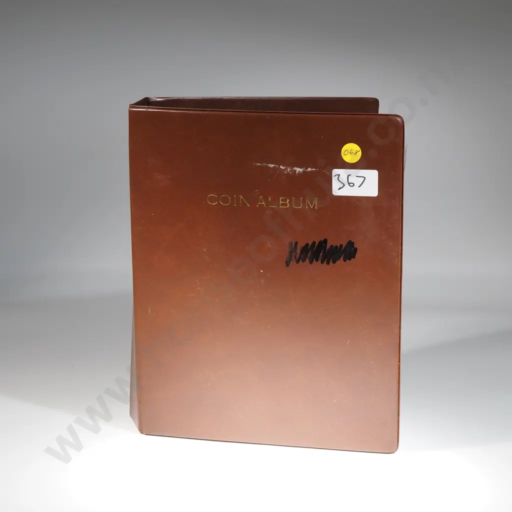 Brown coin album with world coins Image 1++
