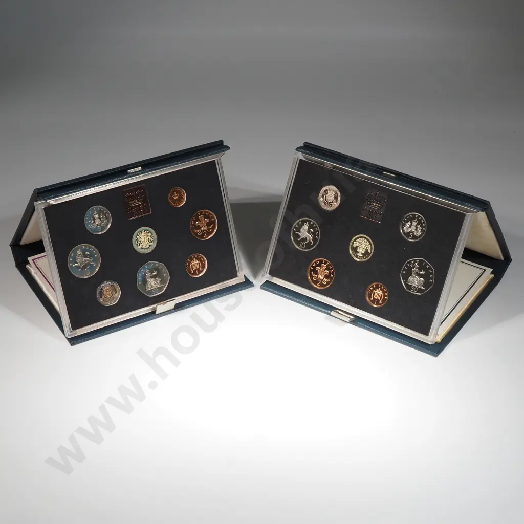 Two United Kingdom Proof Coin Sets Image 1++