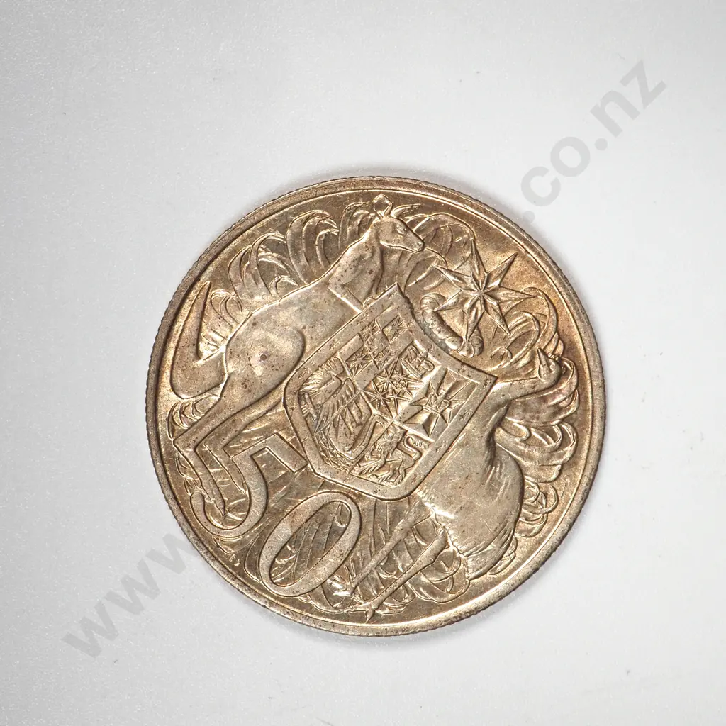 1966 Australia Silver Fifty Cent  Image 1++