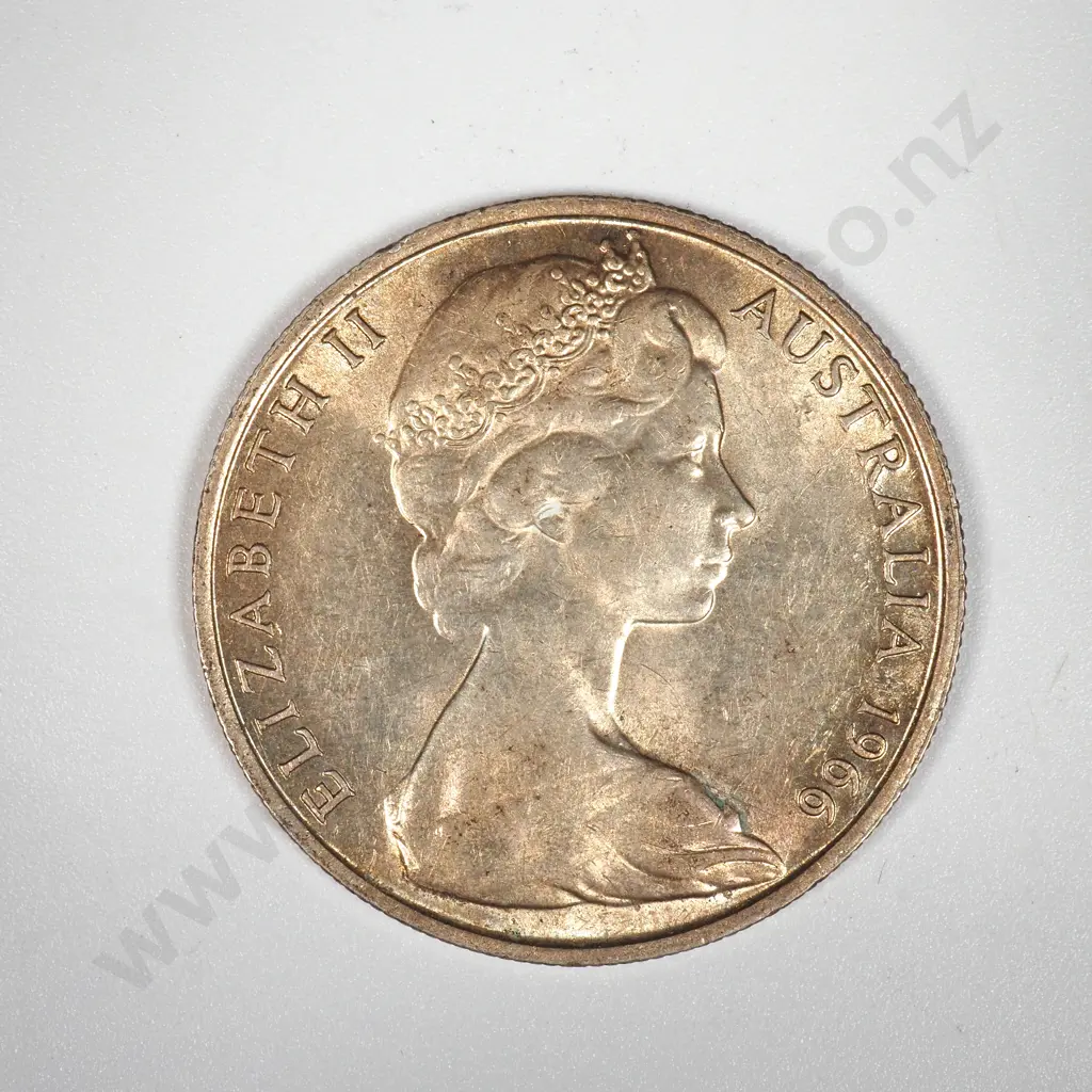 1966 Australia Silver Fifty Cent  Image 1++